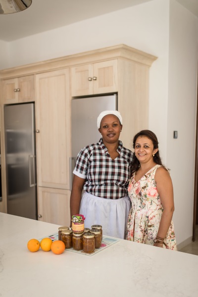 Neelma Malde with her assistant.